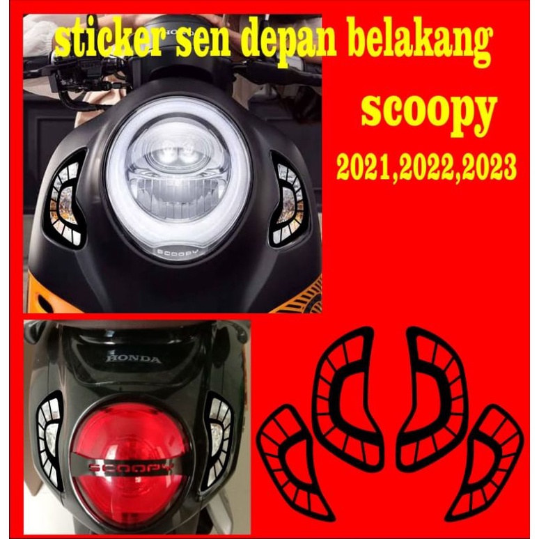 stiker cutting sticker variasi sen motor scoopy