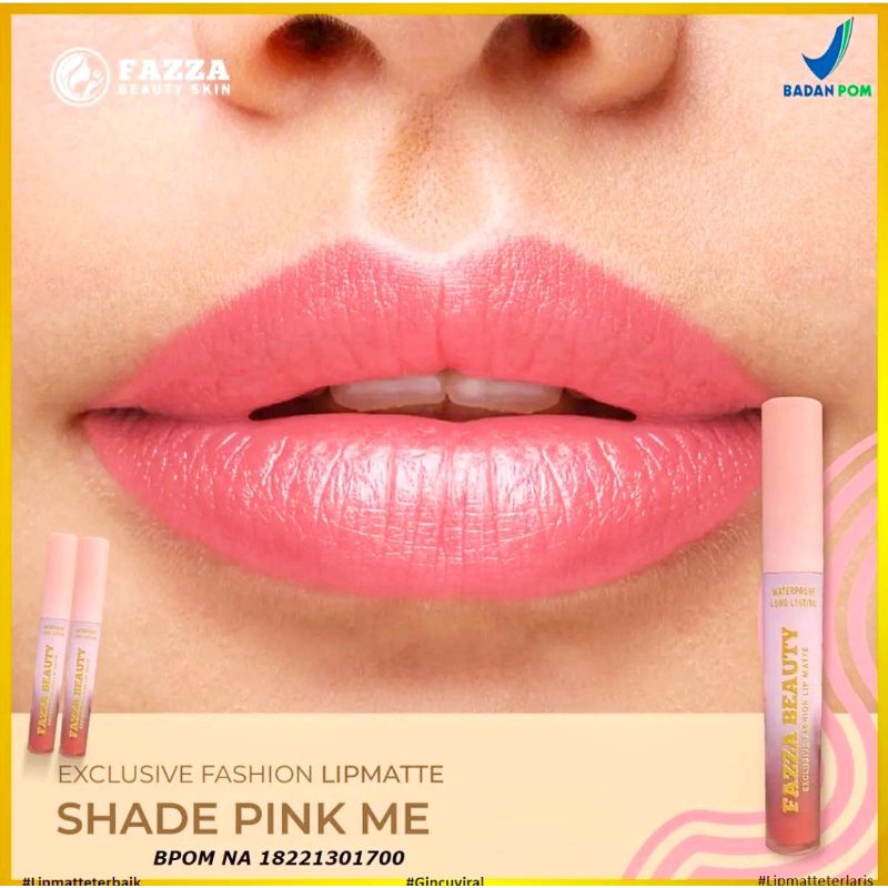 LIPMATTE FAZZA LIPSTICK MATTE CANTIK LEMBUT TAHAN LAMA - WARNA NYA KEREN KA DAN LEMBUT BANGET AWET DI BIBIR