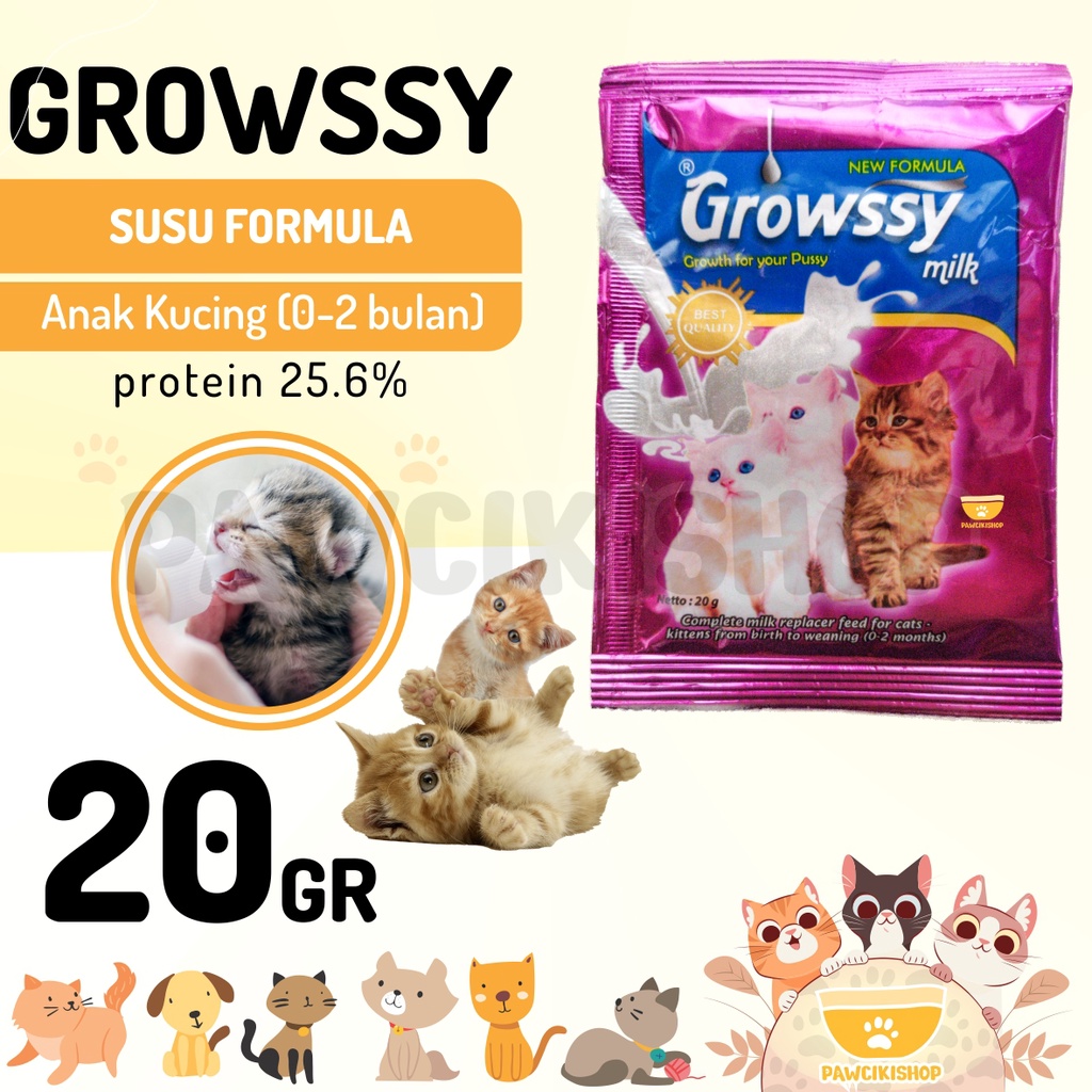 PAWCIKISHOP - SUSU KUCING GROWSSY / growssy / growssy susu kucing / susu growssy / susu anak kucing 