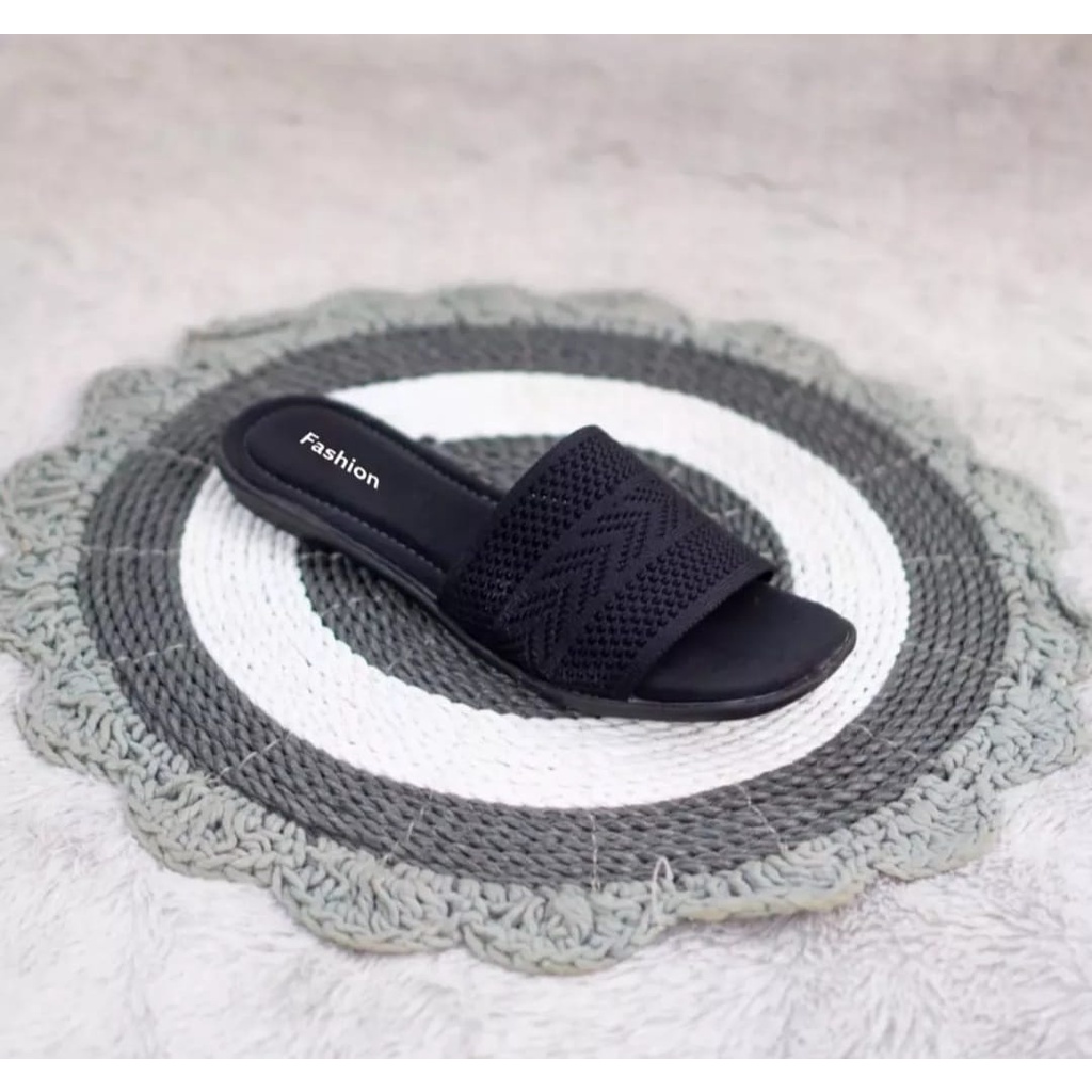 sandal teplek wanita rajut import sandal teplek motif merry/SALLSA_SICI
