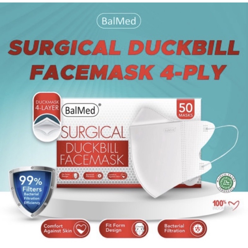 Masker BalMed Duckbill 4Ply Earloop