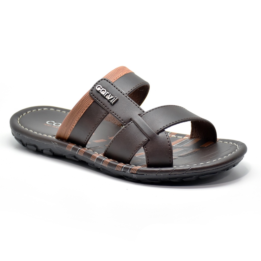 Carvil Lucasa 03 TP Sandal Slide Casual Anak Laki-laki Dark Brown _A67