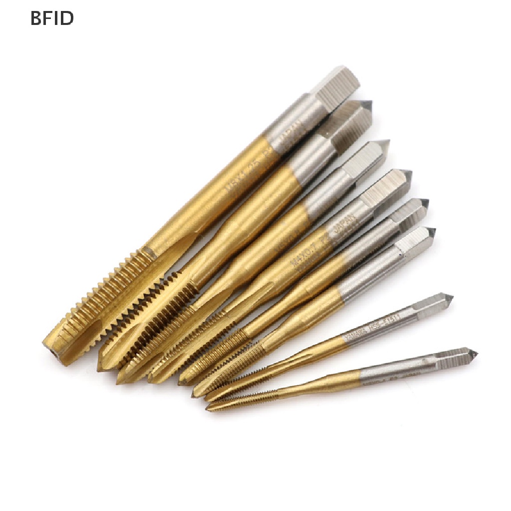 [BFID] M2/m2.5/m3/m3.5/m4/m5/m6/m8 HSS Metric Straight Suling Ulir Screw Tap Plug Tap [ID]