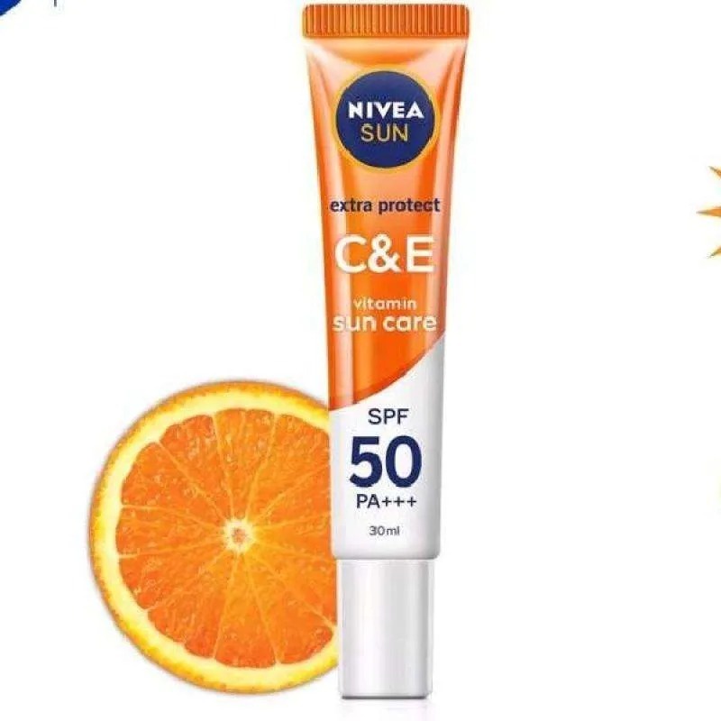 Nivea Extra Protect C&amp;E Vitamin Sun Care Spf50 Pa+++ 30Ml | Sunscreen Wajah BY AILIN