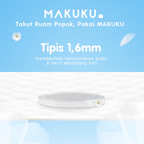 [BabyFriendly] MAKUKU SAP Diapers Slim Size NB28/S38/M32/L34/XL32/XXL28/ Popok bayi Tipis SAP anti gumpal cepat kering