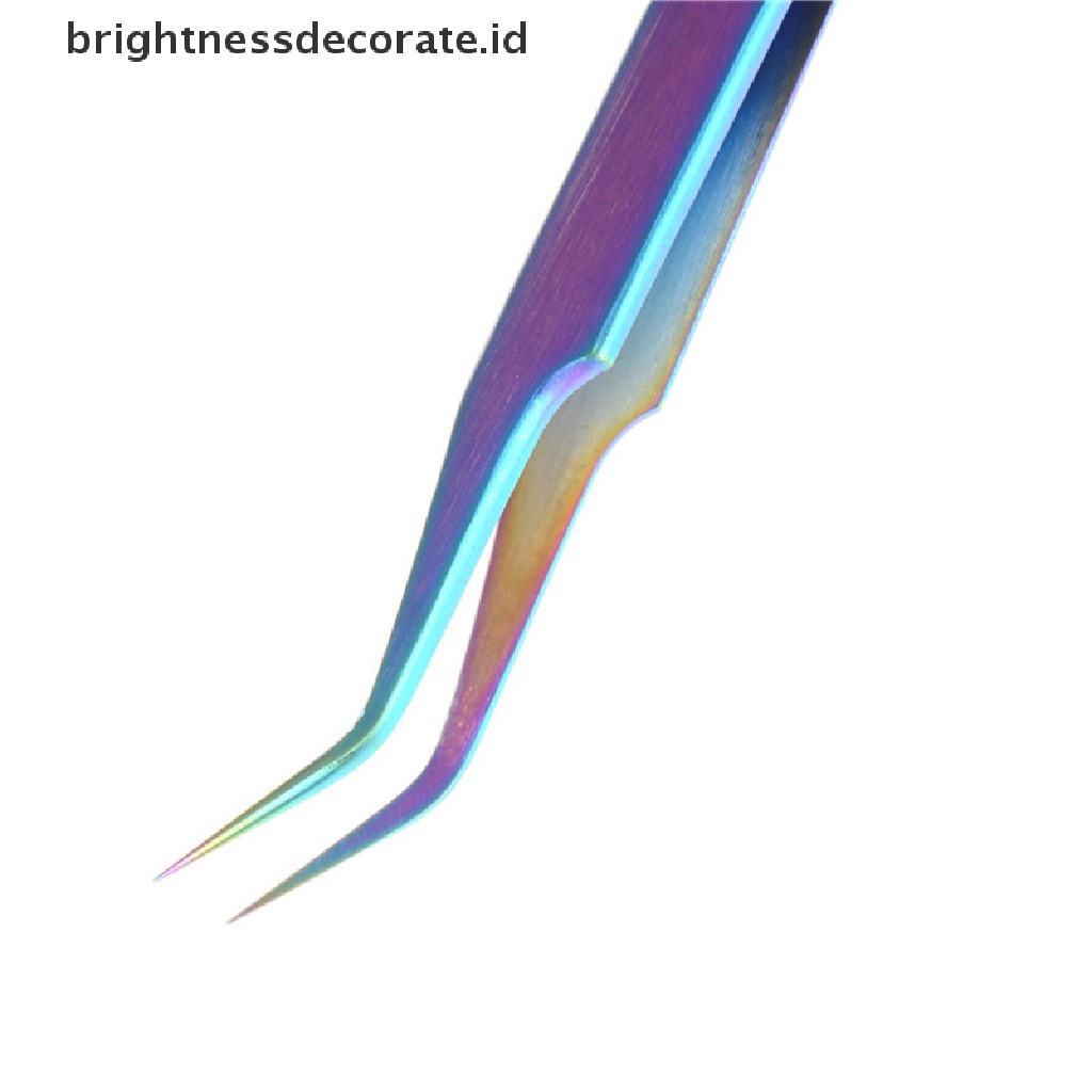 [Birth] Rain Colorful Stainless Steel Tweezer Nail Sticker Alat Pemetik Berlian Imitasi [ID]