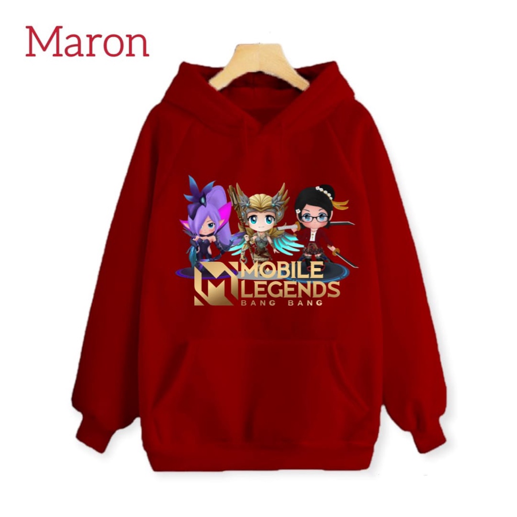 Hzl_outfit Hoodie Sweater Mobile Legend Anak Anak/ Sweater Hoodie Mobile Legend