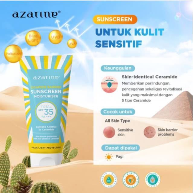 AZARINE HYDRASOOTHE SUNSCREEN GEL SPF45 PA++++ I AZARINE HYDRAMAX - C SUNSCREEN SPF 45 PA++++ I AZARINE HYDRASOOTHE SUNSCREEN MIST I AZARINE TONE UP MINERAL SUNSCREEN SERUM