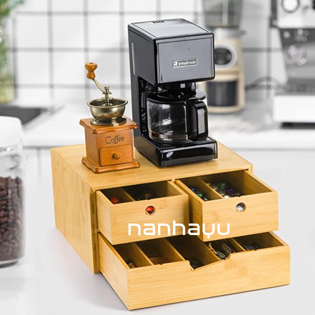 Nanhayu Kbotol - Laci Kopi Organizer Kopi Kapsul Laci Tempat Kopi Kapsul