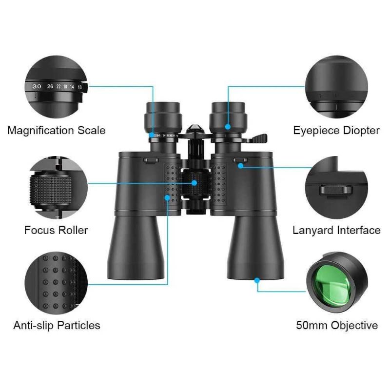 APEXEL Teropong Binoculars High Power 10-30x50 - APL-PB10-30X50