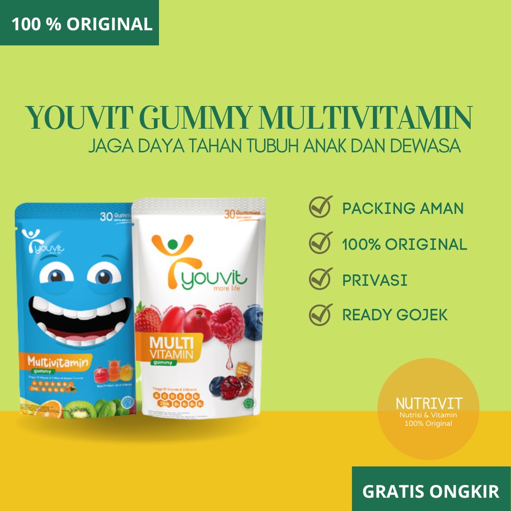 Youvit Multivitamin Anak / DEWASA Pouch 30`S