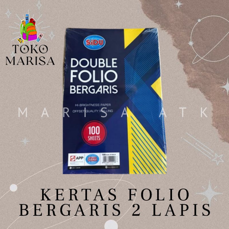 

Kertas Folio Bergaris Sinar Dunia isi 100 lembar