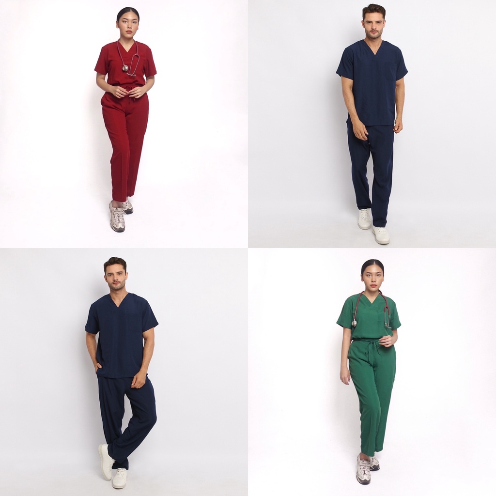 Baju Jaga VSS Scrubs on Call Flowy Lengan Pendek