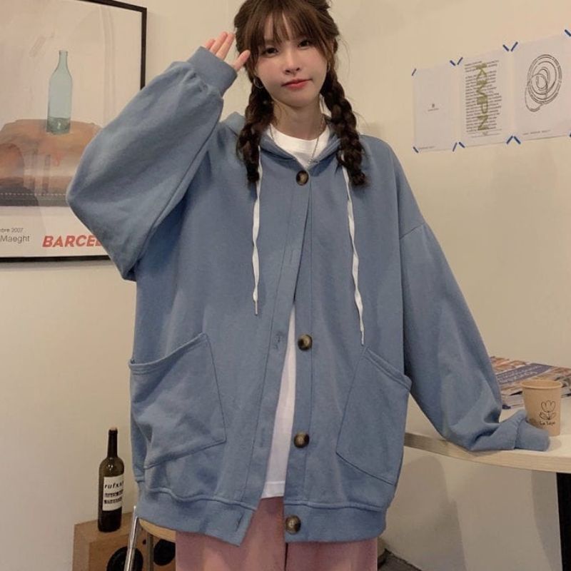 Oversize Hoodie Sweater Jumbo Size XXL MOCHI Sweater Hoodie Korean Style Bahan Fleece