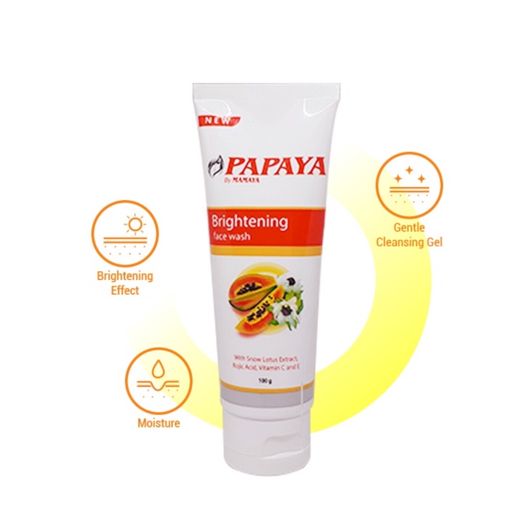 Mamaya Papaya Brightening Face Wash - 100gr