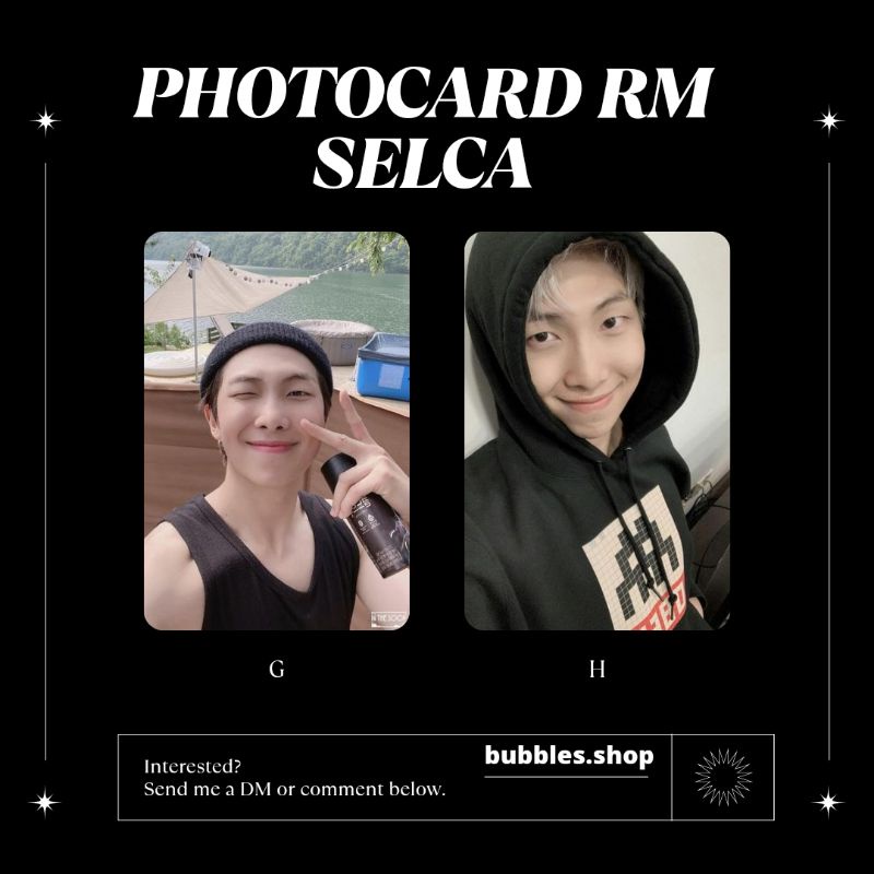 PHOTOCARD UNOFFICIAL NAMJOON BTS SELCA