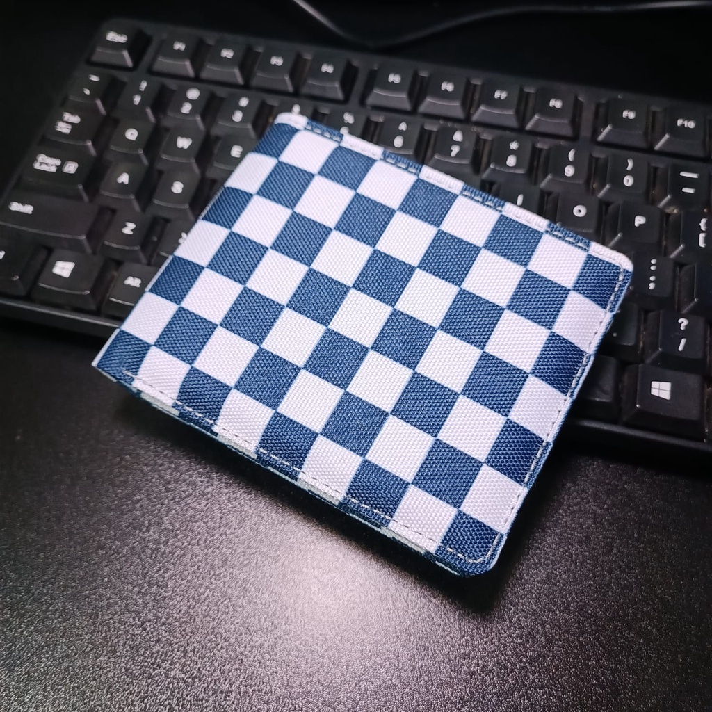 Dompet Pria Motif Kotak Kanvas Dompet Distro Dompet Murah Dompet Distro Checkerboard