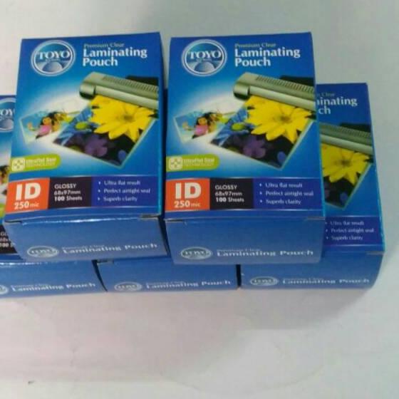 

ダ Laminating ukuran ID card 68 x 97 mm tebal 250 mic Best