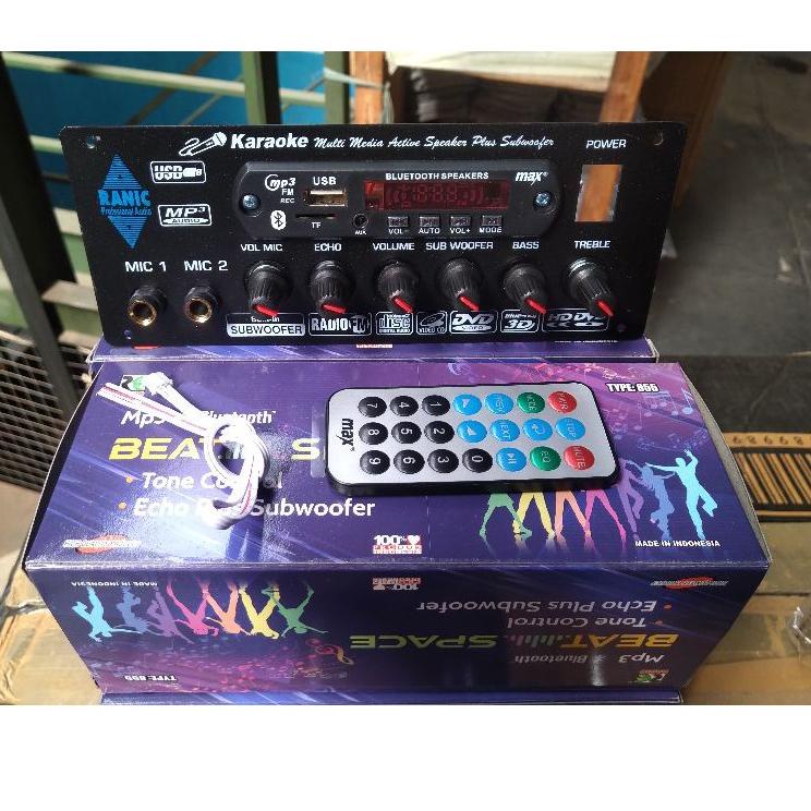 ✧ kit tone control stereo karaoke mic echo subwoofer mp3 bluetooth ( 855 ) ℮