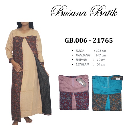 GB.006-21765|GAMIS MUSLIM WANITA|GAMIS FASHION