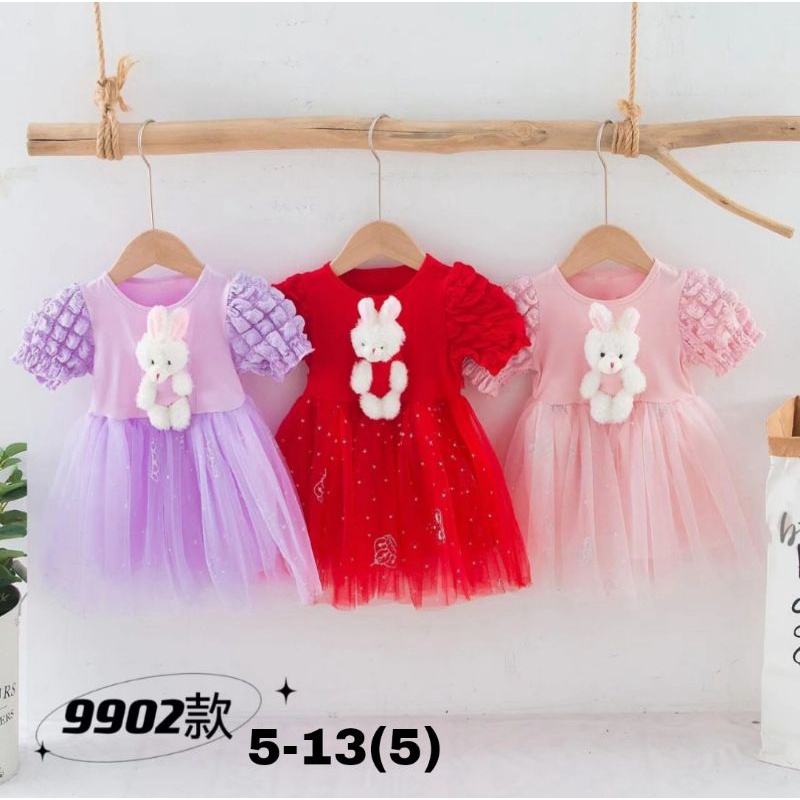 [0-5th] DRESS TUTU ANAK GAUN PESTA DRESS TILE ANAK IMUT MOTIF BONEKA BEAR SOFIA DRESS TUTU ANAK IMPORT PREMIUM MEWAH ORIGINAL