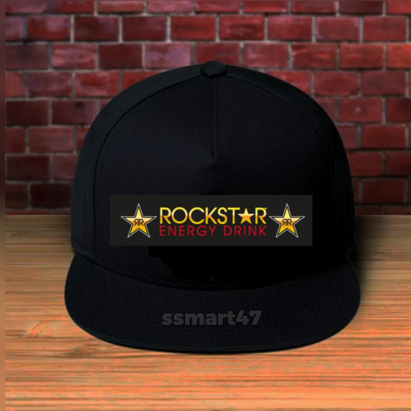 TOPI SNAPBACK  ROCKSTAR ENERGI DRINK