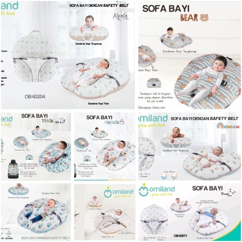 omiland bantal sofa bayi panda series