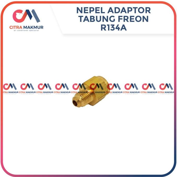 Adaptor Nepel Tabung R134 R134a Freon Refrigrant R 134 sambungan