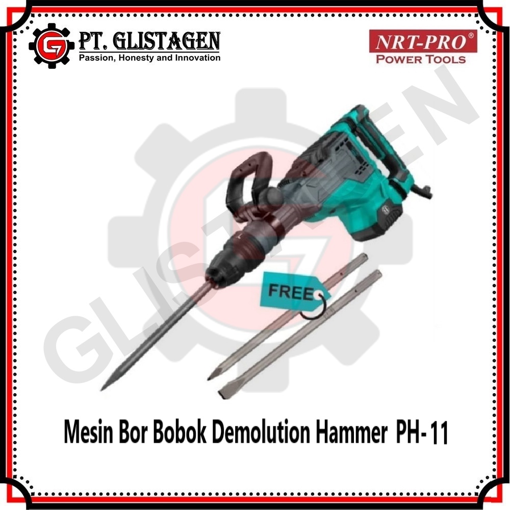 NRT-PRO PH11HD Mesin Bor Bobok Beton Jack Hammer Demolition Breaker