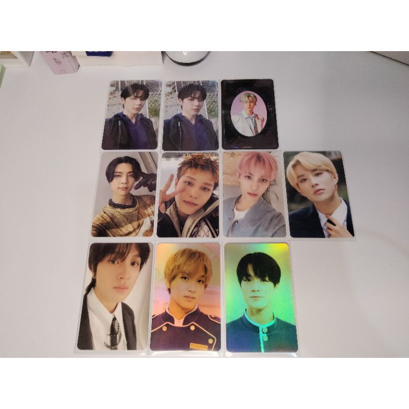 Photocard NCT official, Haechan pilek, Jeno sg bene holo, Kun universe, Kun Yb, Taeil 2 baddies, Joh