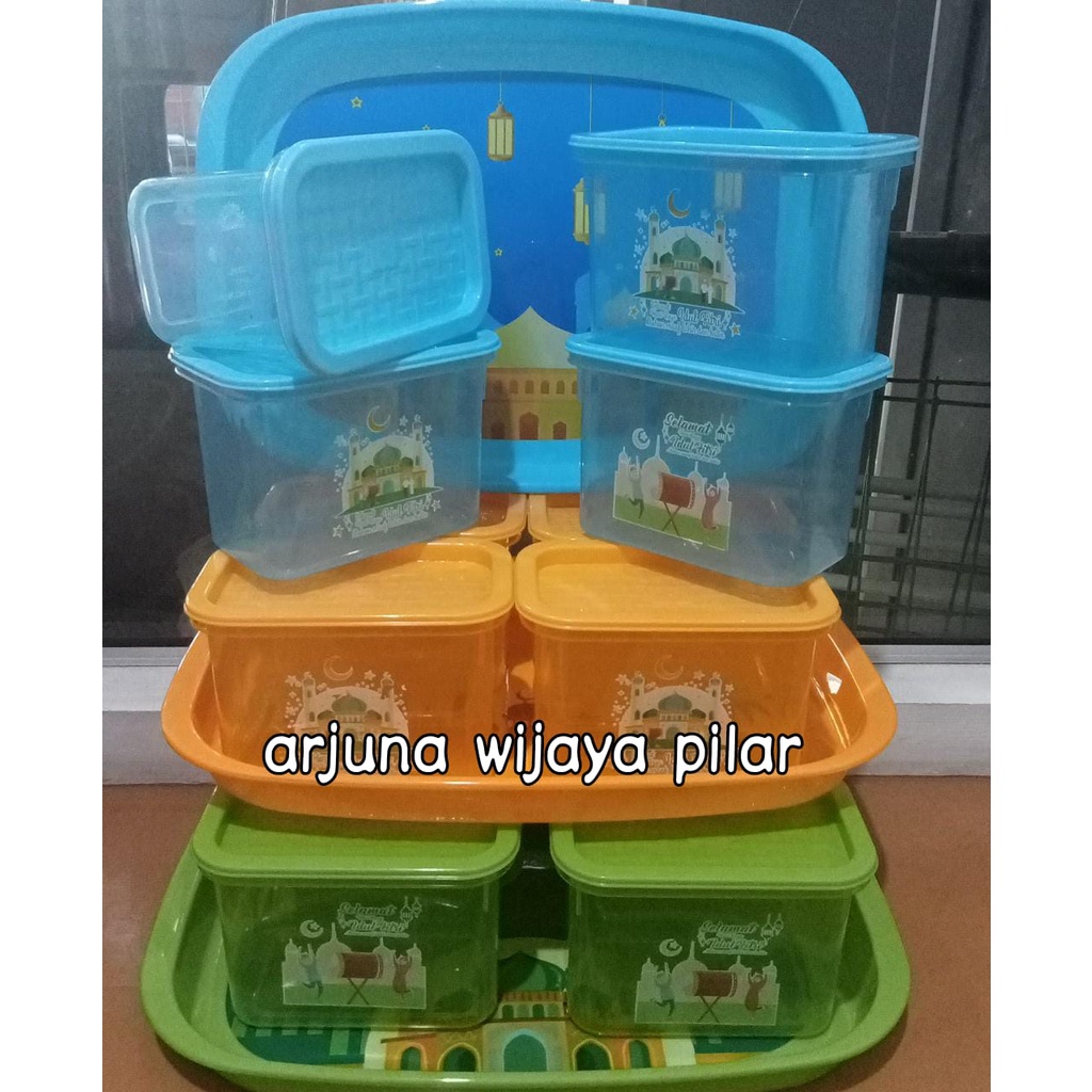 Toples lebaran 500 gr+ nampan set 4 HIRO + bubblewrap
