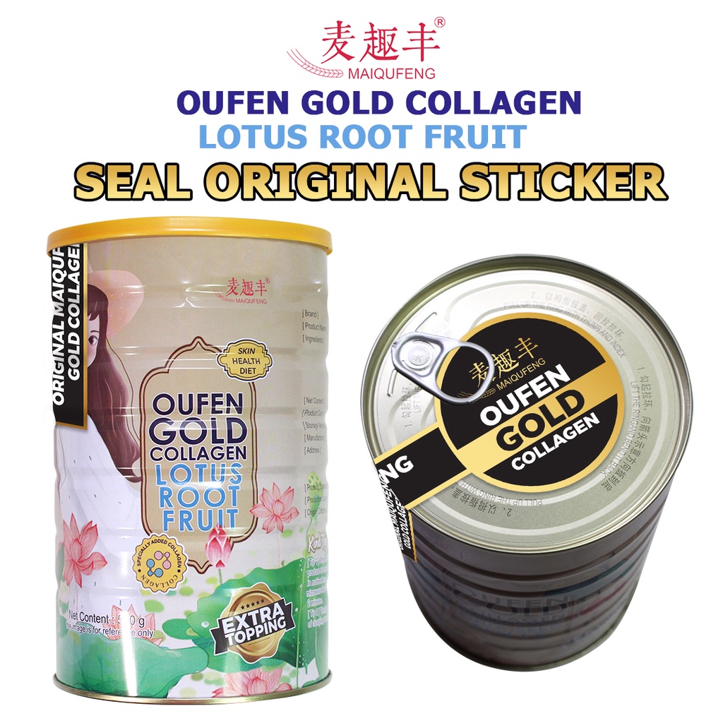 Oufen Lotus Root Powder Premium Gold Collagen Bubuk Akar Teratai