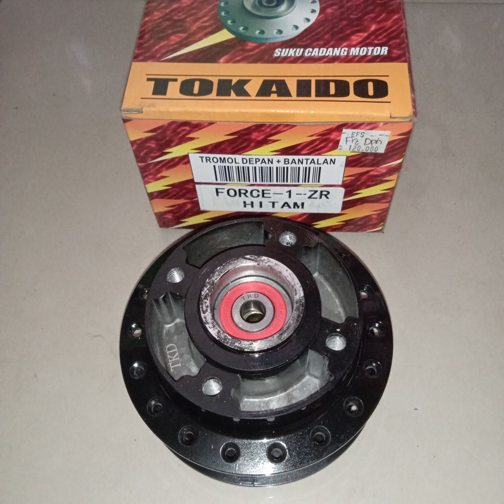 Tromol depan Fiz R, Vega R, Force 1 set klaker/bearing