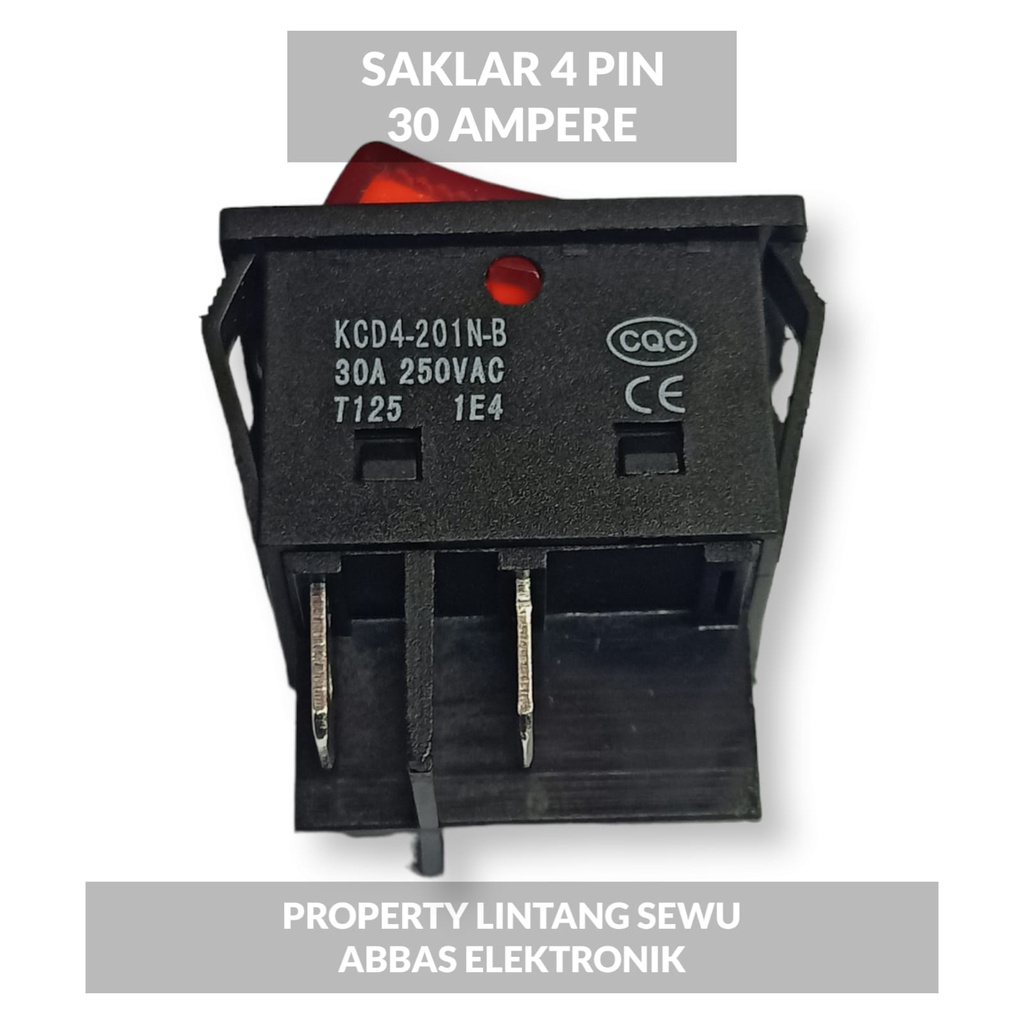 saklar power switch on off ampli mesin las inverter 30 ampere original  4 kaki pin 30amper saklar galon saklar 30 A