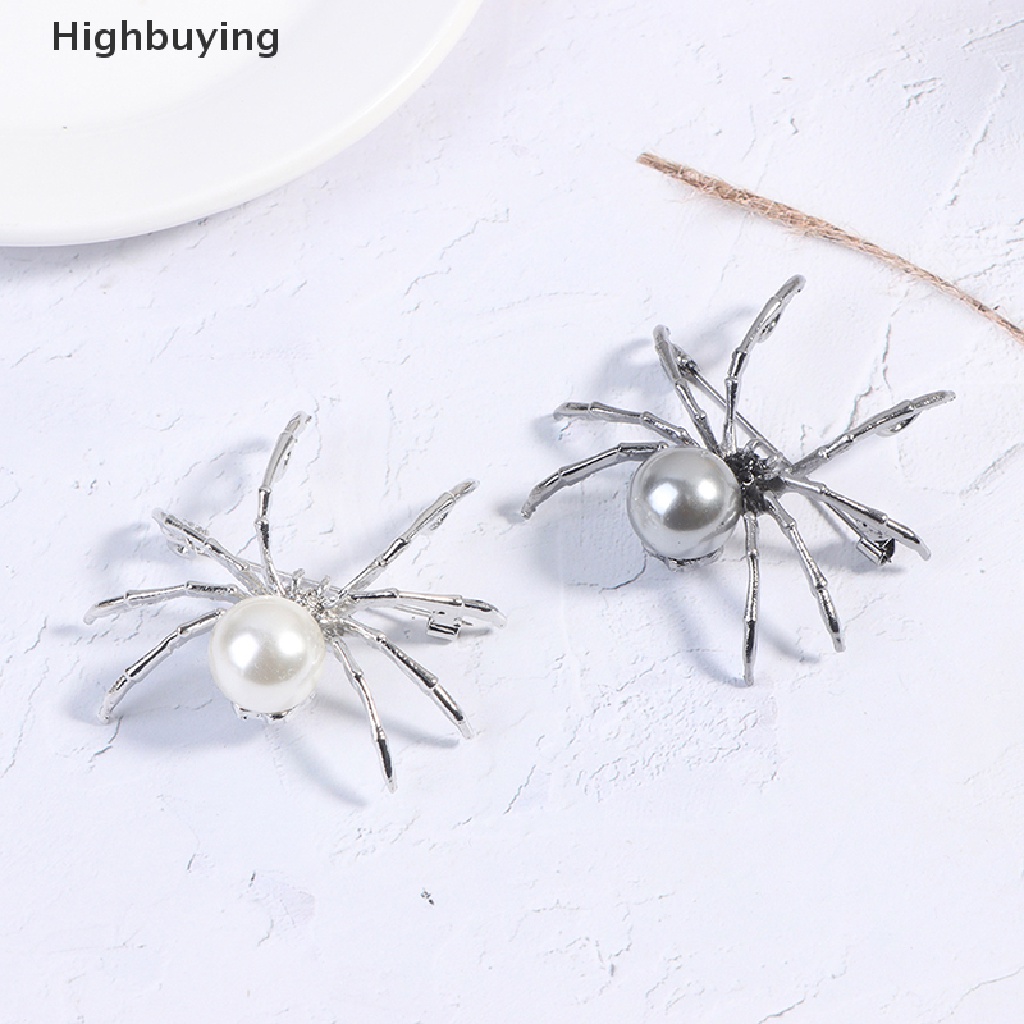 Hbid 1PC Spider Mutiara Bros Korsase Perempuan Hadiah Aksesoris Pria Fashion Perhiasan Glory