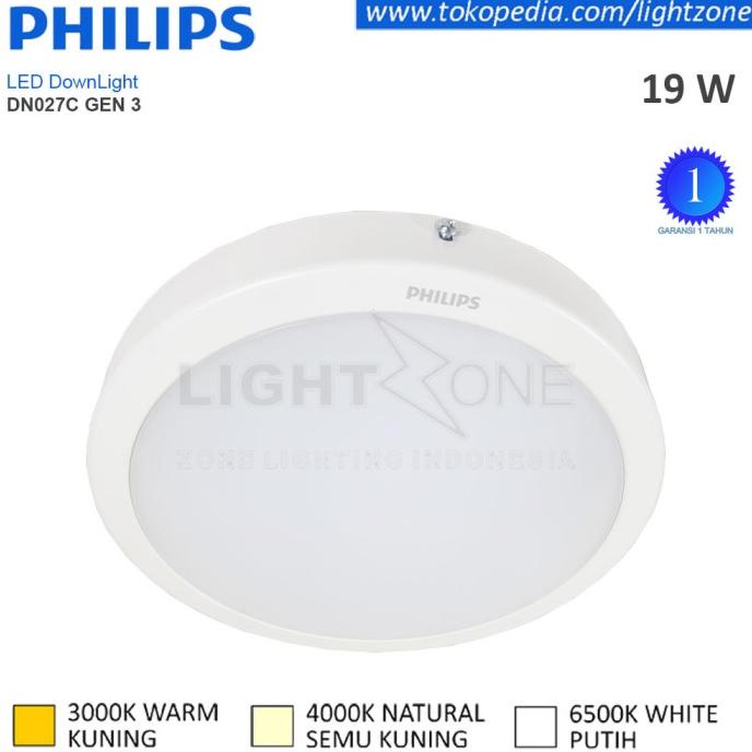 Lampu Downlight LED Outbow Philips DN027C LED20 Gen 3 19W 19 Watt