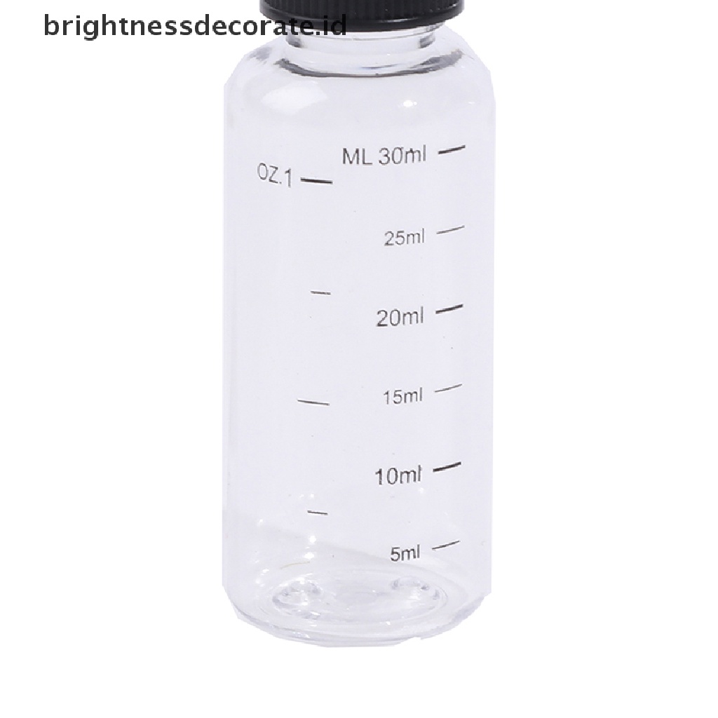 [Birth] 30ml-250ml Botol Pipet Kapasitas Cairan PET Plastik Wadah Tinta Pigmen [ID]