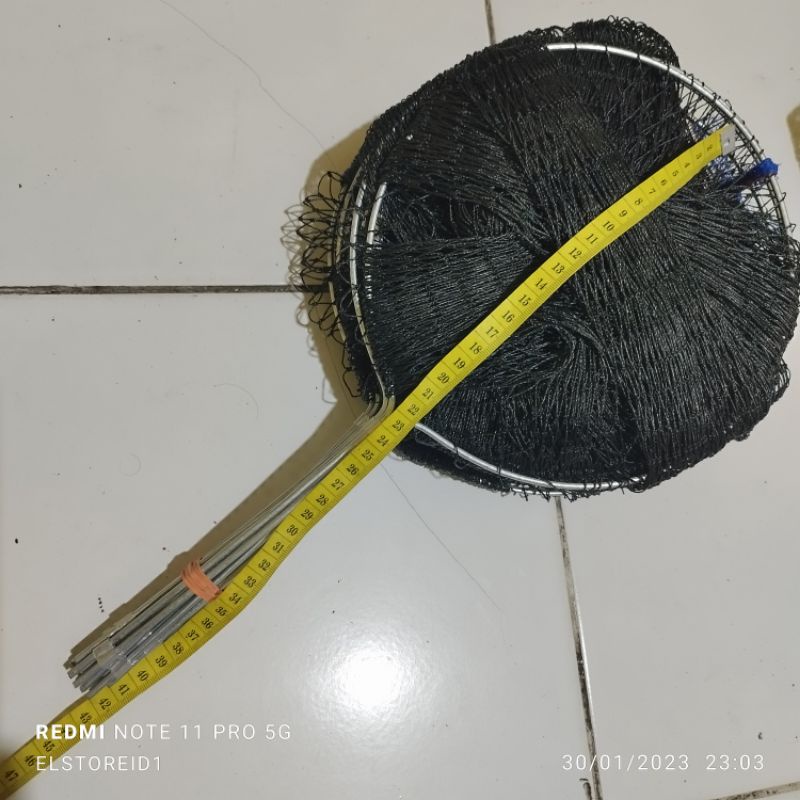 KERAMBA IKAN 115cm Ring 21 Kerumbu Koja Tusuk tancap dan Double ring susun tempat ikan