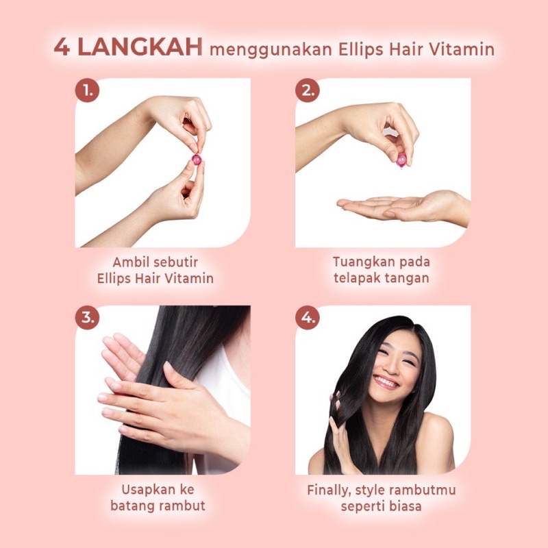 ELLIPS Hair Vitamin rambut With Morrocan Oil Blister 6 butir