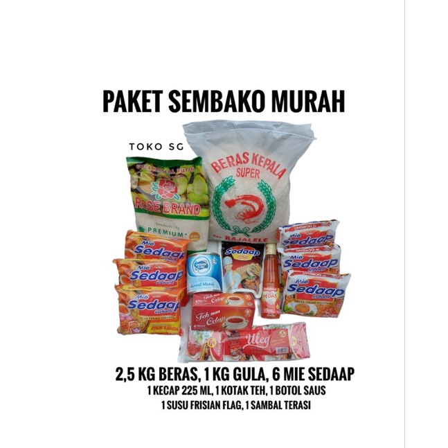 

Paket sembako murah all varian