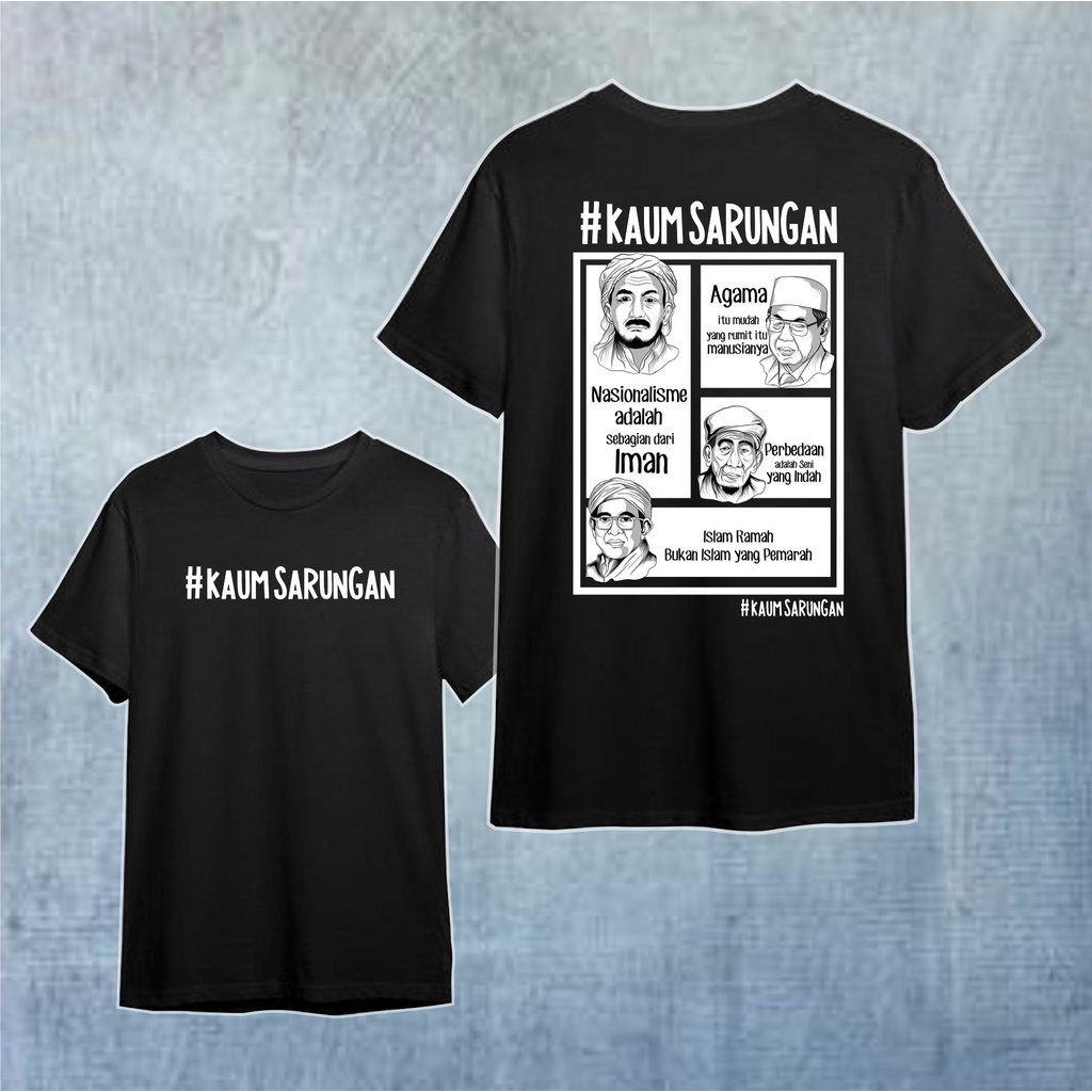 KAOS KAUM SARUNGAN / KAOS KATUN KAUM SARUNGAN