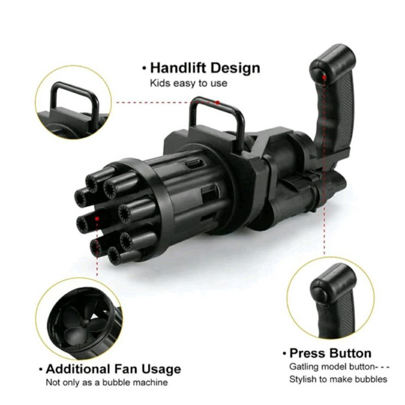 Mainan Gelembung sabun super powerfull shoot bubble