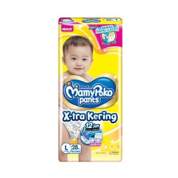 Mamypoko X-TRA KERING L28 Pcs - Popok Bayi