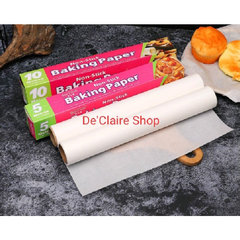 

Baking paper kertas baking kertas roti alas roti silicone oil paper 5Mx30cm & 10mx30cm