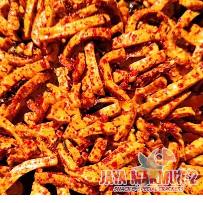 

Diskon [KI3] basreng stik 1kg viral pedas daun jeruk bumbu melimpah