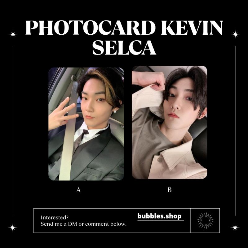 PHOTOCARD UNOFFICIAL KEVIN THE BOYZ SELCA