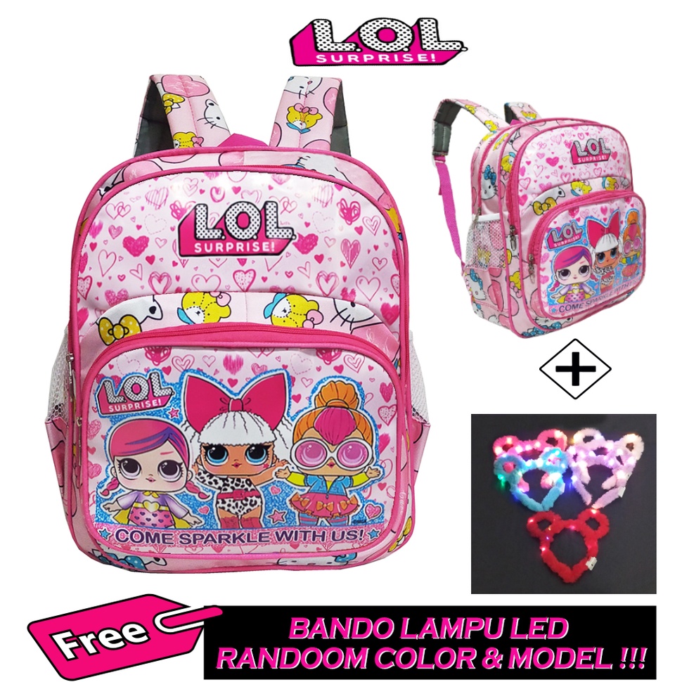 TAS SEKOLAH ANAK PEREMPUAN TK / PAUD KARAKTER UNICORN - LOL - LITTLE PONY - FROZEN RANSEL MINI ANAK CEWEK