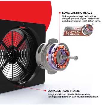 MASPION EXHAUST FAN / HEXOS PLAFON CEF-20 / CEF 20 (8 INCH)