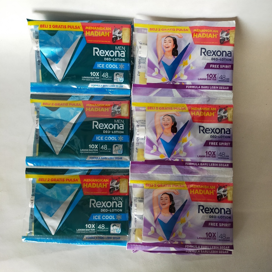 Rexona Deo Lotion (1 Renceng = 12 sachet)