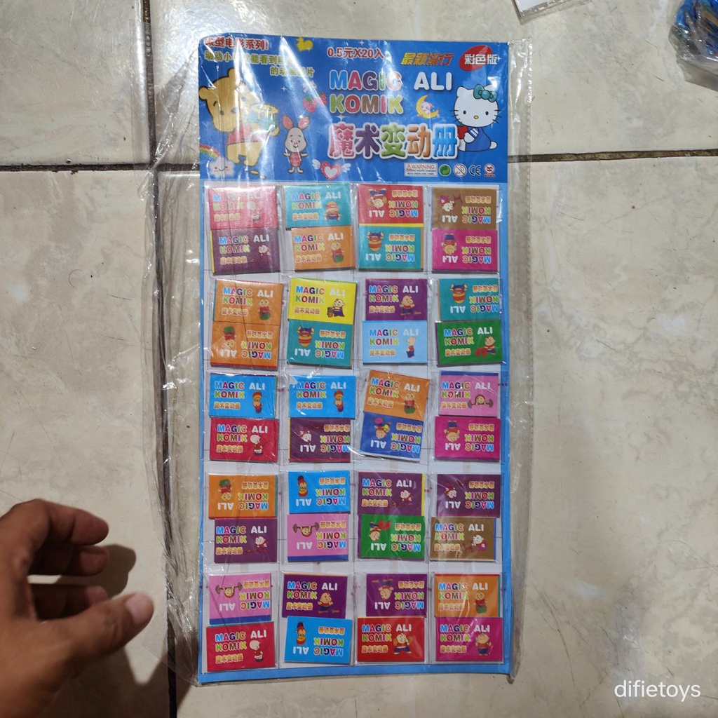 20 pcs komik ali lembaran/ komik ali